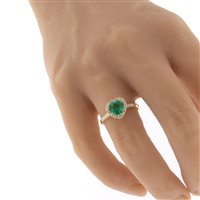 Anello Fanton Gioielli Donna in Oro Smeraldo 1.26 Ct ANOR-130-52 - ANOR-130-52